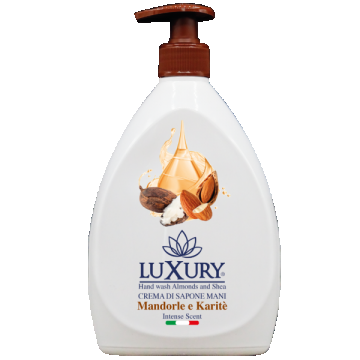 Sapun lichid cu pompita din migdale si unt de shea, 750ml, Luxury