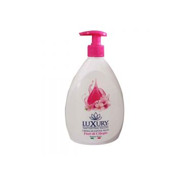 Sapun lichid cu pompita si aroma de floare de cires, 750ml, Luxury