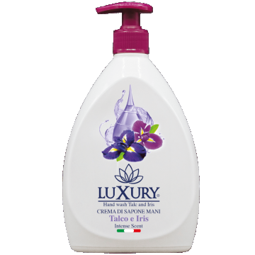 Sapun lichid cu pompita, talc si iris, 750ml, Luxury