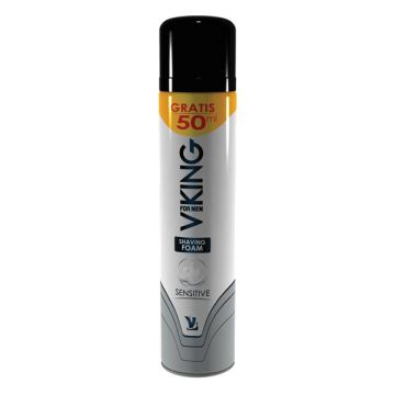 Spuma de ras Sensitive, 150ml + 50ml Gratuit, Viking