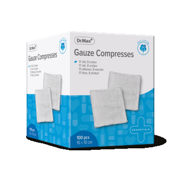 Dr.Max Comprese non-sterile 10x10cm, 100 bucati