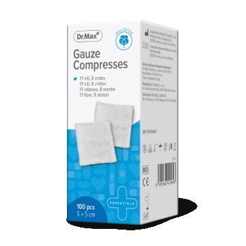 Dr.Max Comprese non-sterile 5x5cm, 100 bucati