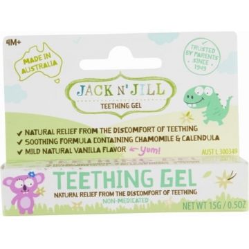 Gel calmant natural pentru eruptii dentare pentru bebelusi de la +4 luni, 15g, Jack N' Jill Kids