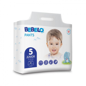 Bebelo Scutece Chilotel Junior Numarul 5, 40 bucati