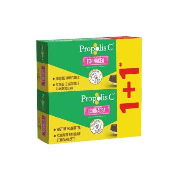 FITERMAN Propolis C + echinaceea,1+1, 30 comprimate pachet