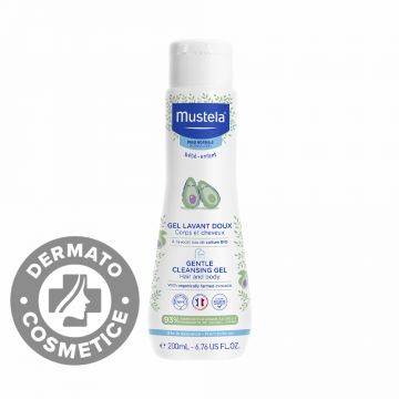 Gel de curatare delicat par si corp, 200ml, Mustela