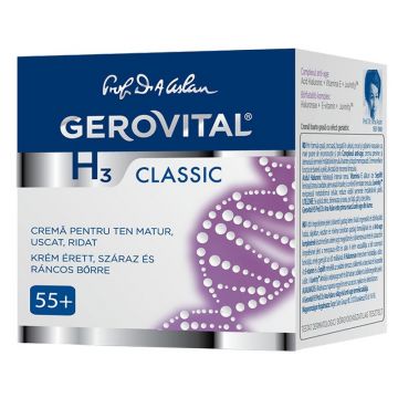 Gerovital H3 Classic Crema pentru ten matur,uscat si ridat 50 ml