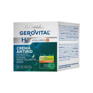 Gerovital H3 Hyaluron Crema antirid de noapte 50 ml