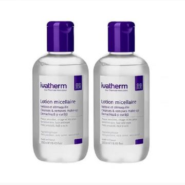 Ivatherm Apa Termala micelara piele sensibila 250 ml 1+1 CADOU