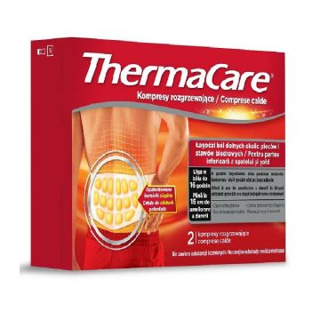 Thermacare Comprese calde pentru partea inferioara a spatelui si sold 2 bucati