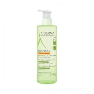 A-Derma Exomega Gel de spalare emolient pentru copii, 500ml