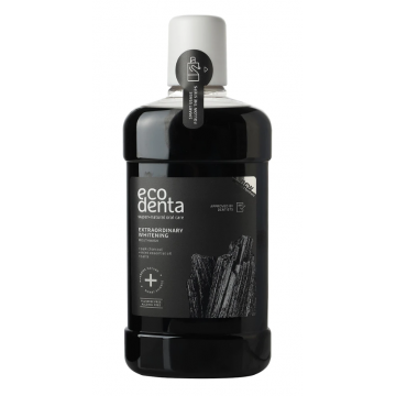 Apa de gura cu carbune si efect de albire, 500ml, Ecodenta