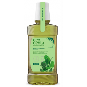 Apa de gura multifunctionala pentru protectia cavitatii orale, 250ml, Ecodenta