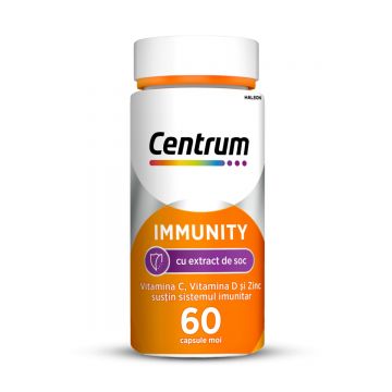 Centrum Immunity cu extract de soc, 60 capsule, Haleon