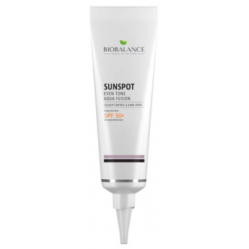 Crema solara SPF 50+ uniformizanta impotriva petelor pigmentare Aqua Fusion, 40ml, Bio Balance