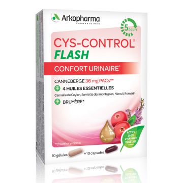CYS-Control Flash, 10 capsule moi + 10 capsule vegetale, Arkopharma