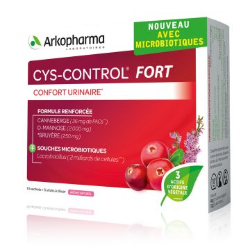 CYS-Control Fort, 10 plicuri + 5 plicuri baton, Arkopharma