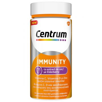 Immunity cu extract de soc, 60 capsule, Centrum