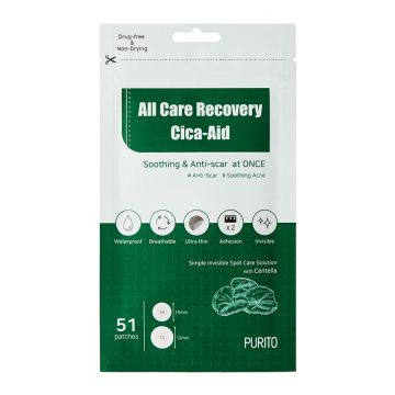 Plasturi acnee All Care Recovery Cica-Aid, 51 bucati, Purito