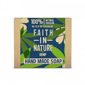 Sapun natural solid cu canepa, 100g, Faith in Nature