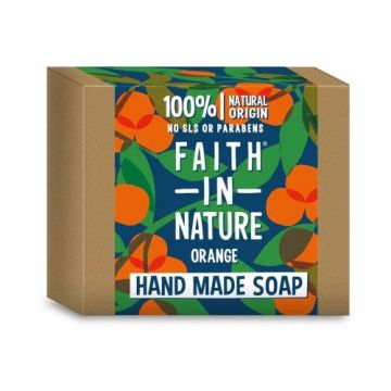 Sapun natural solid cu portocala, 100g, Faith in Nature