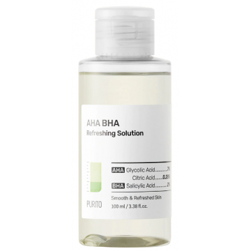 Solutie racoritoare exfolianta pentru fata AHA BHA, 100ml, Purito