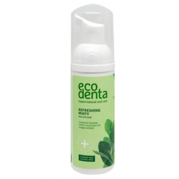 Spuma de gura cu efect racoritor cu ulei de menta si betaina naturala, 50ml, Ecodenta