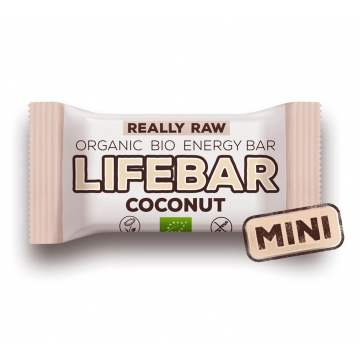 Baton cu cocos raw Lifebar Bio, 25g, Lifefood