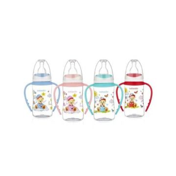 Biberon cu manere 76302 0luni+, 125ml, 1 bucata, Bebe Dor