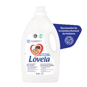 Detergent lichid pentru rufe colorate, 2.9 litri, Lovela Baby