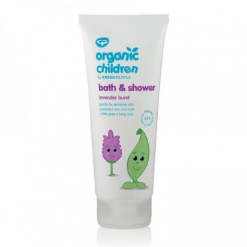 Gel de dus si spuma de baie cu lavanda pentru copii bio, 200ml, Green People