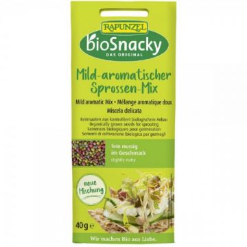 Mix de seminte aromate pentru germinat bio BioSnacky, 40g, Rapunzel