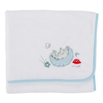 Paturica pufoasa din fleece 90x70 cm Comfi Love Hedgehog 844296, 1 bucata, CuddleCo