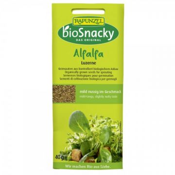 Seminte de lucerna bio pentru germinat BioSnacky, 40g, Rapunzel