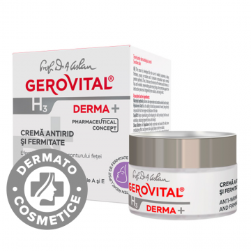 Crema antirid si fermitate H3 Derma+, 50ml, Gerovital