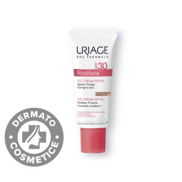 Crema CC anti-roseata SPF30 Roseliane, 40ml, Uriage