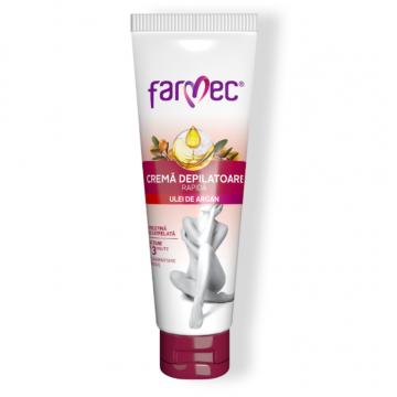 Crema depilatoare rapida cu ulei de argan, 150ml, Farmec