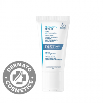 Crema hidratanta anti-imperfectiuni pentru tenul acneic Keracnyl Repair, 50ml, Ducray