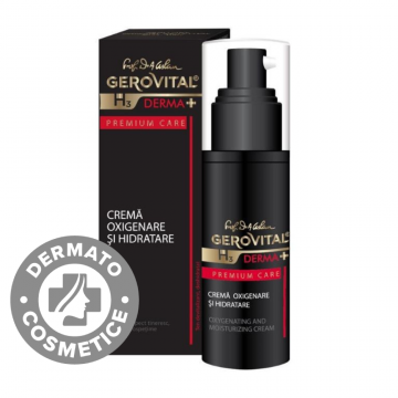 Crema oxigenare si hidratare H3 Derma+ Premium Care, 30ml, Gerovital