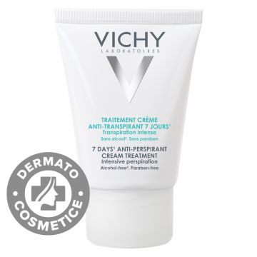 Deodorant crema impotriva transpiratiei abundente, eficacitate 7 zile, 30ml, Vichy