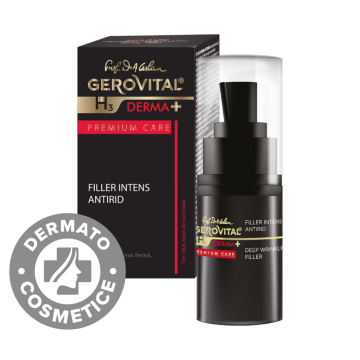 Filler intens antirid H3 Derma+ Premium Care, 15ml, Gerovital