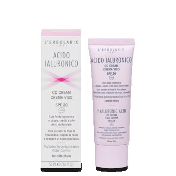 L'Erbolario Crema de fata cu acid hialuronic si miere SPF20, 50ml