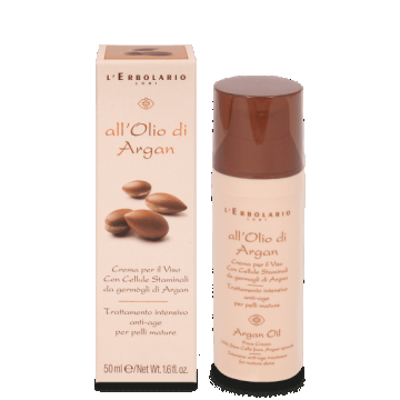 L'Erbolario Crema faciala cu celule stem si ulei de argan, 50ml