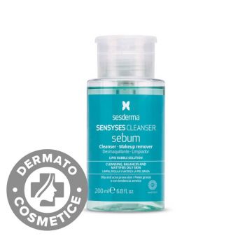 Lotiune demachianta pentru ten gras cu tendinta acneica Sensyses, 200ml, Sesderma