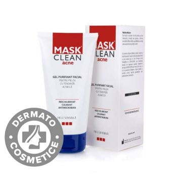 Mask Clean Acne gel purifiant facial, 150 ml, Solartium