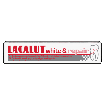 Pasta de dinti medicinala White Repair, 75ml, Lacalut