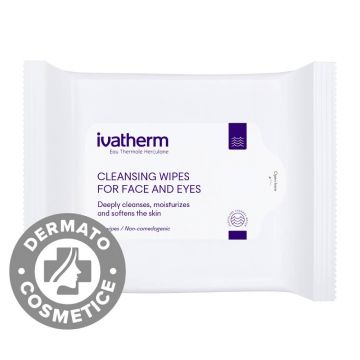 Servetele demachiante pentru fata si ochi, 25 bucati, Ivatherm