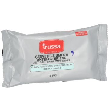 Trussa Servetele Umede Antibacteriene 15buc