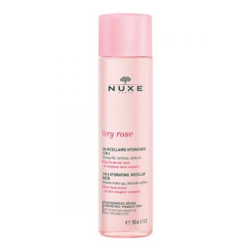 Apa micelara hidratanta pentru ten sensibil si uscat Very Rose, 200ml, Nuxe