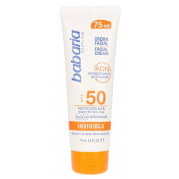 Crema pentru fata cu SPF 50 Invisible Effect, 75ml, Babaria